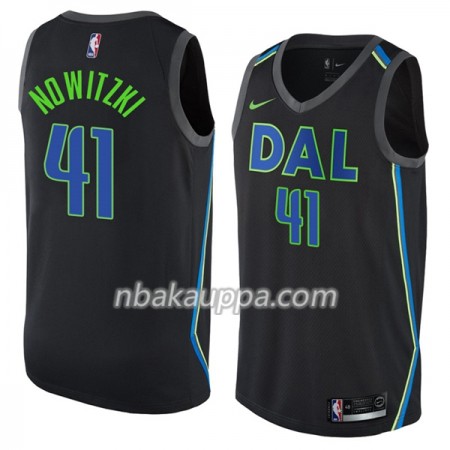 Dallas Mavericks Dirk Nowitzki 41 Nike City Edition Pelipaidat Swingman - Miesten